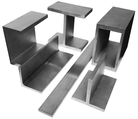 Standard stainless steel profiles in metric sizes